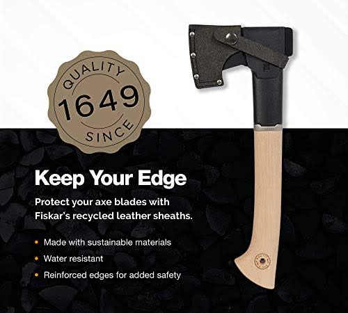 14 in. Hatchet with Recycled Leather Sheath M526481